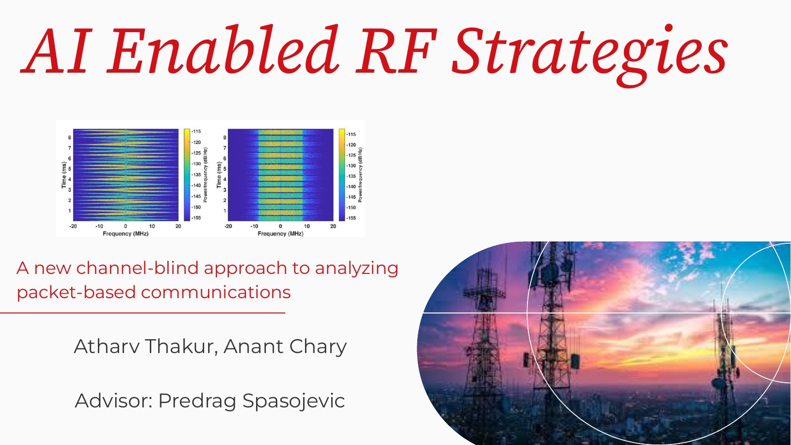 Presentation for AI-Enabled RF Defense and Attacking Strategies