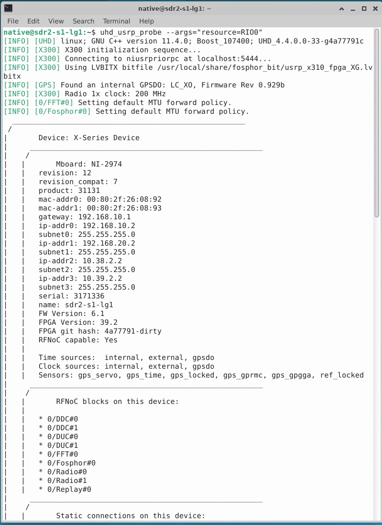 cosmos  tutorials  wireless  fosphor  usrp probe fosphor