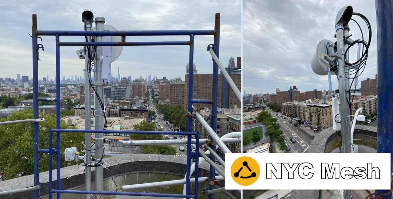 Partnering with NYCMesh to provide wireless connectivity in West Harlem